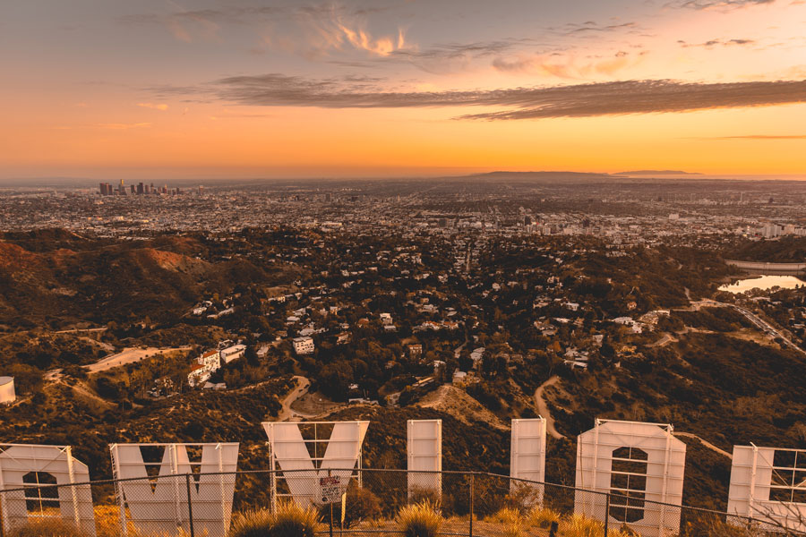 Hollywood Sign Landscape Visual Content